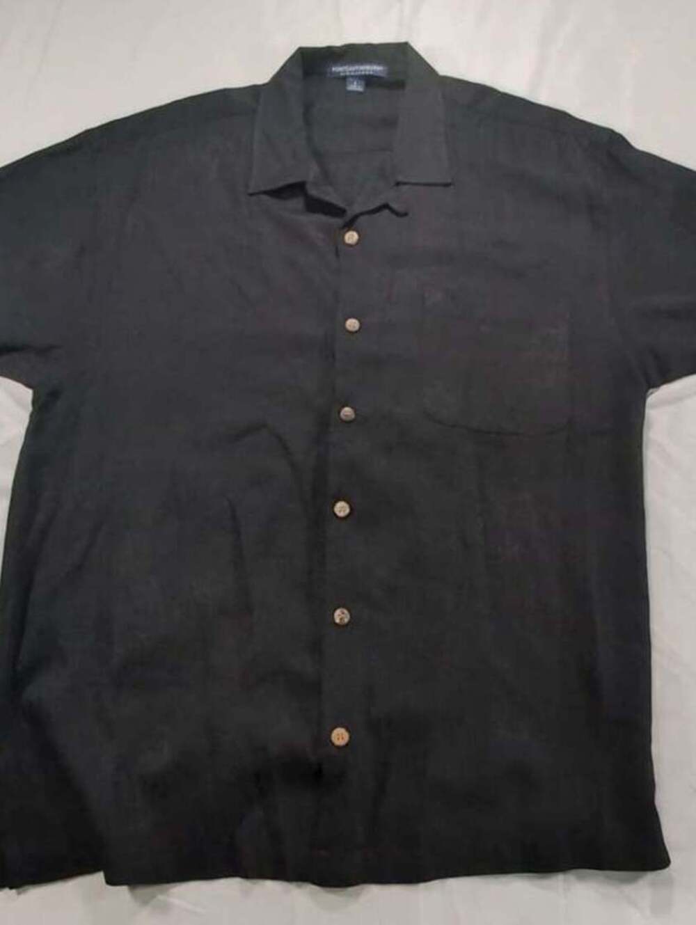 Men's Retro Short Sleeve Button Down Camp Shirt